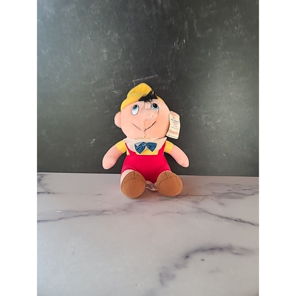 vintage Pinocchio Plush Doll Walt Disney Productions 7" stuffed animal  With Tag